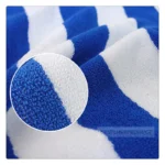 Blue & White Striped Beach & Sport Towel – Heavy Absorbent Cotton - Image 11