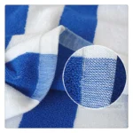 Blue & White Striped Beach & Sport Towel – Heavy Absorbent Cotton - Image 12
