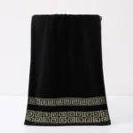 Pure Cotton Embroidered Face Towel – Quick-Dry & Soft - Image 3