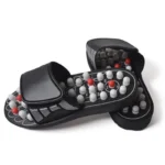Unisex Acupressure Massage Slippers with Rotating Stones | Reflexology Foot Pain Relief Sandals