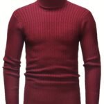 Men's Knitted Turtleneck Pullover | Old Money Style & Warm High Stretch - Image 14