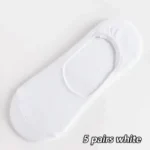 5 Pairs white