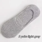 5 Pairs light grey