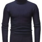 Men's Knitted Turtleneck Pullover | Old Money Style & Warm High Stretch - Image 13