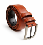 Men’s Tan Genuine Leather Casual Belt – 40mm Smooth Styles
