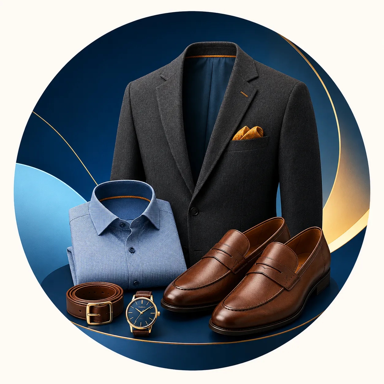 Men's fashion including clothing, shoes, watches and accessories